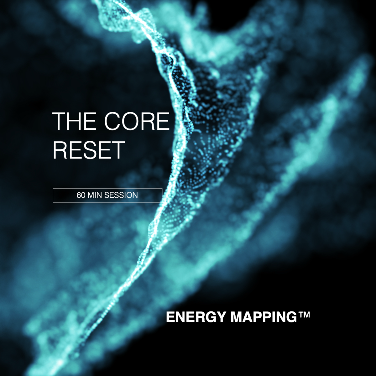 Deep blue digital energy grid with the text “The Core Reset – 60 min Session”, symbolising system-level diagnostics.